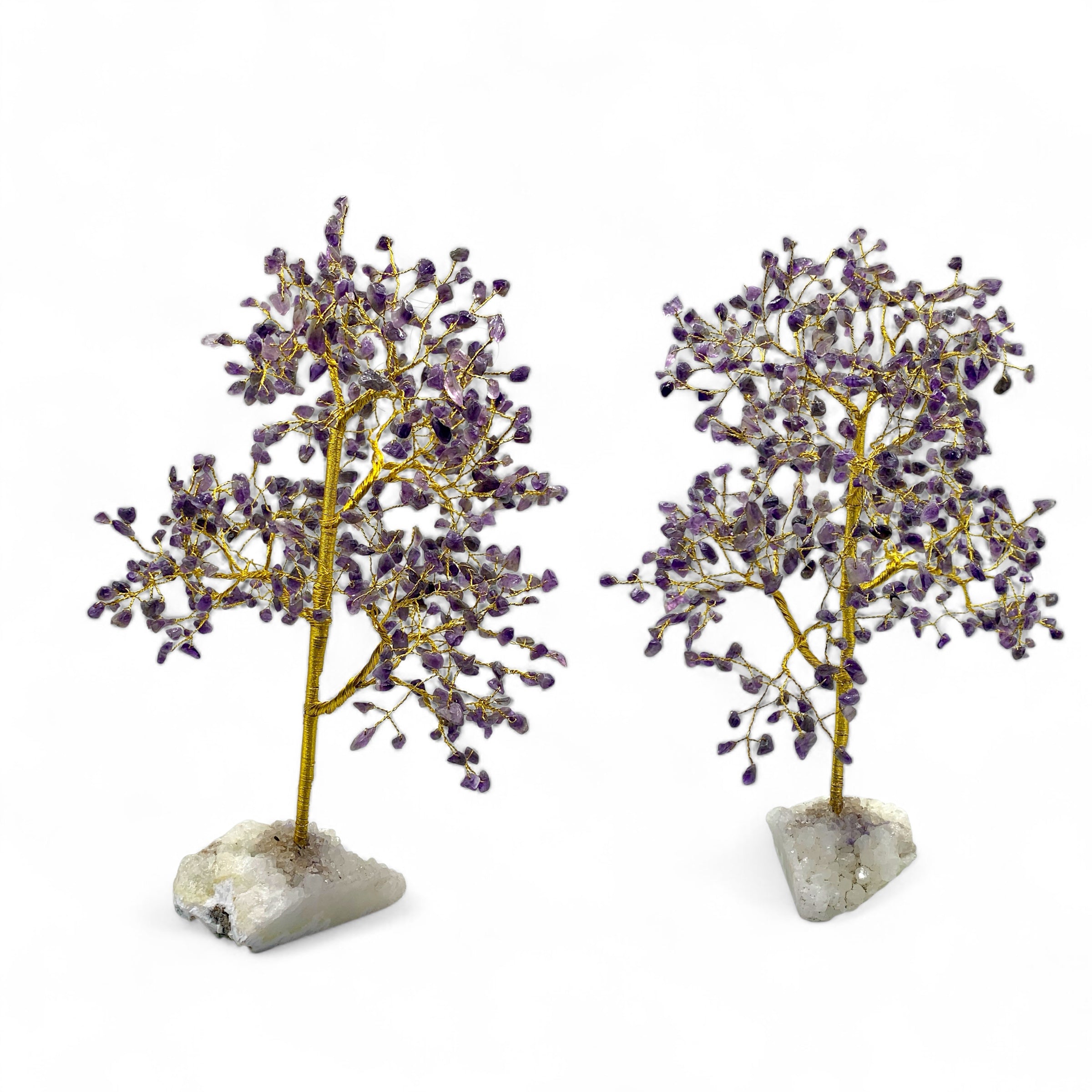 Amethyst - Gemstone Tree Clear Quartz Base $100